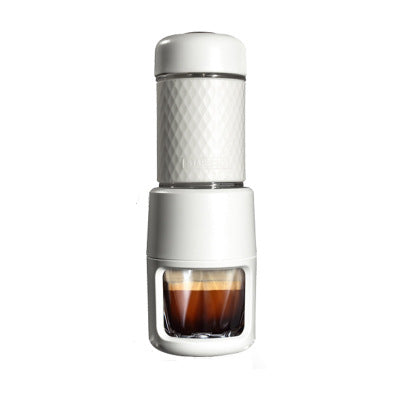 Portable Manual Espresso Coffee Machine white
