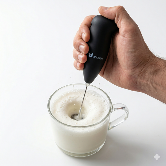 Steel Milk Frother Handheld Creamy Foam Maker